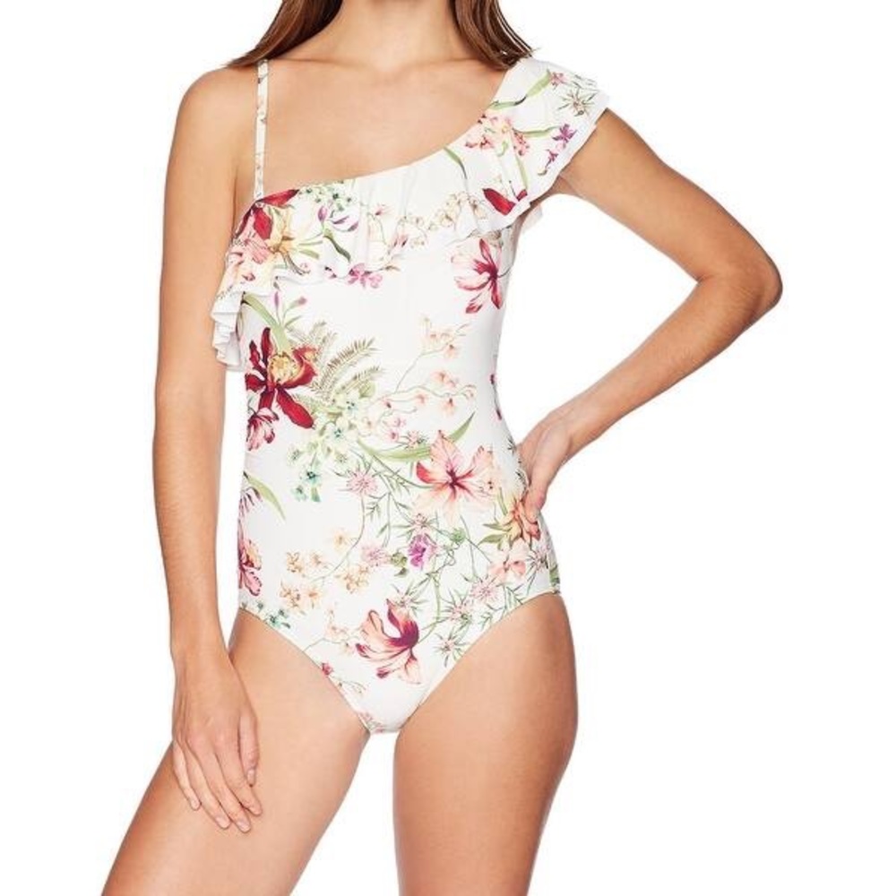 Carmen Marc Valvo White Women’s One-Piece